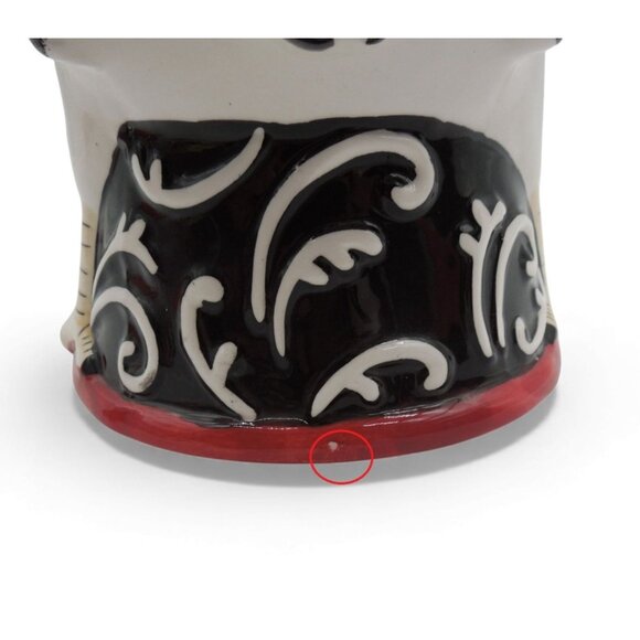 TOSCANA Adamo Ceramic Rooster Cookie Jar Italy Rustic Farmhouse 10" - As Is - Picture 11 of 15